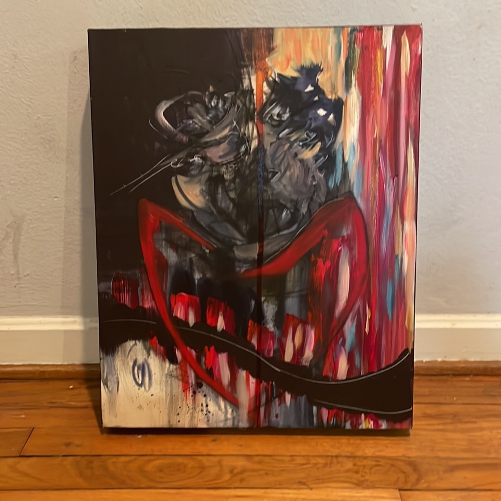 Original Abstract Artwork by Houston artist Claire Richards 16x20